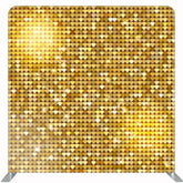 Gold Sparkle Sequin Party Square Double Sided Backdrop - Layoris